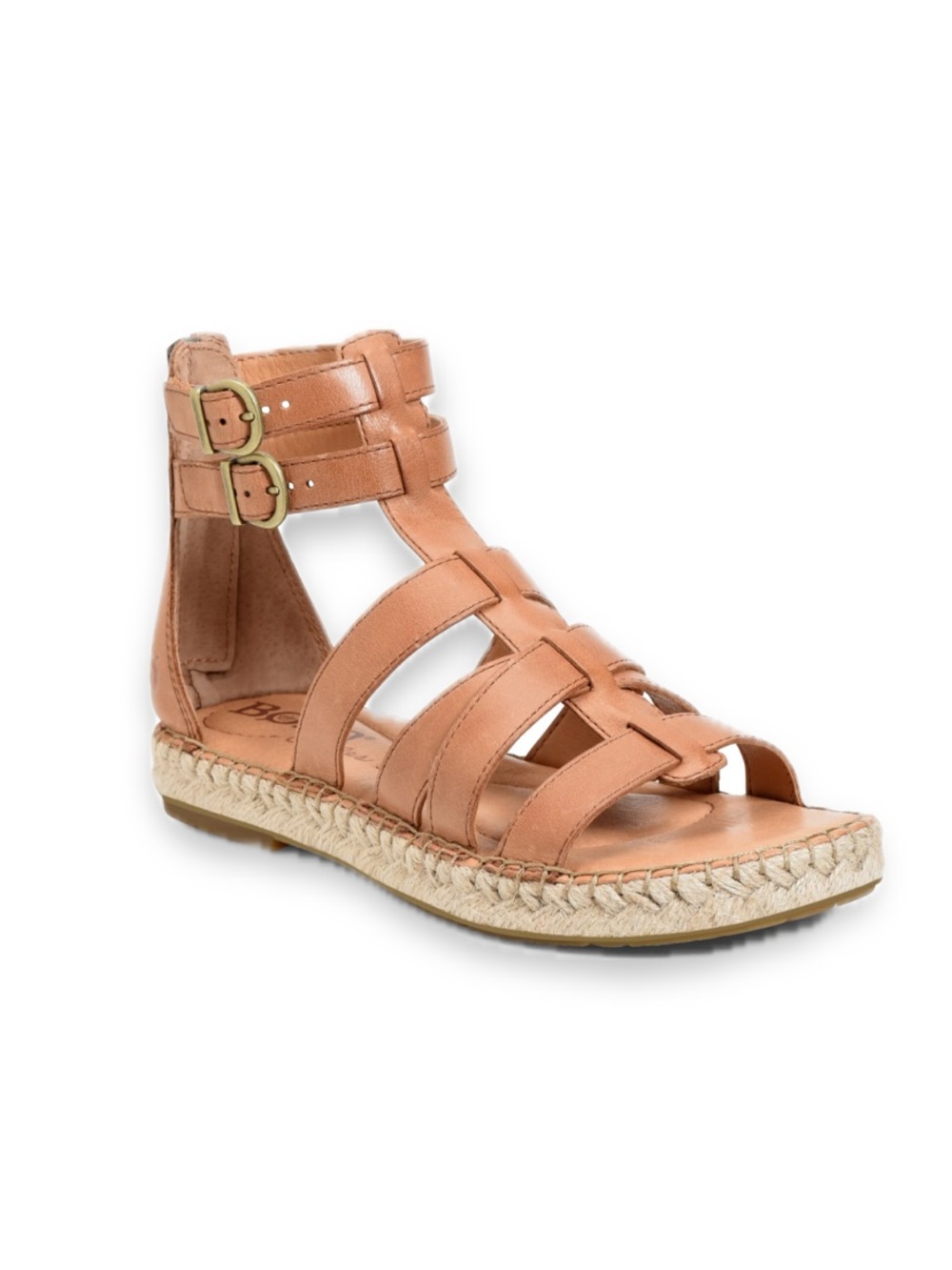 Born San Jacinto Tan Leather Gladiator Sandals